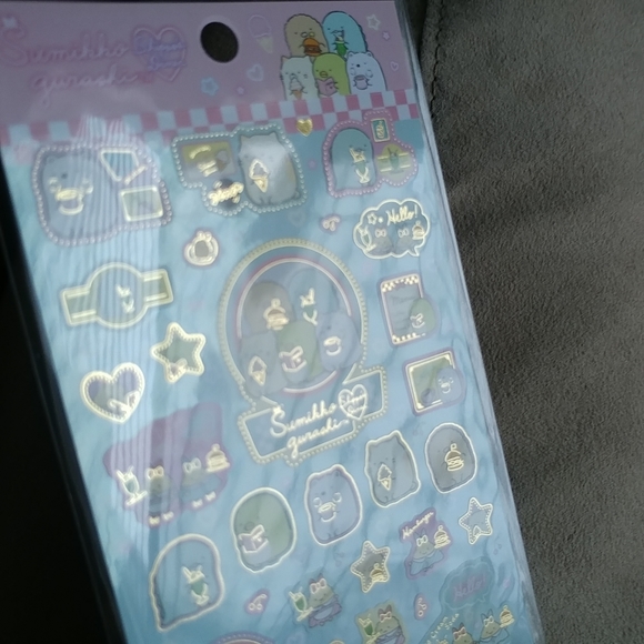 San-X Sumikko Gurashi Shippo's Diner sticker sheet - Blue - Picture 2 of 2